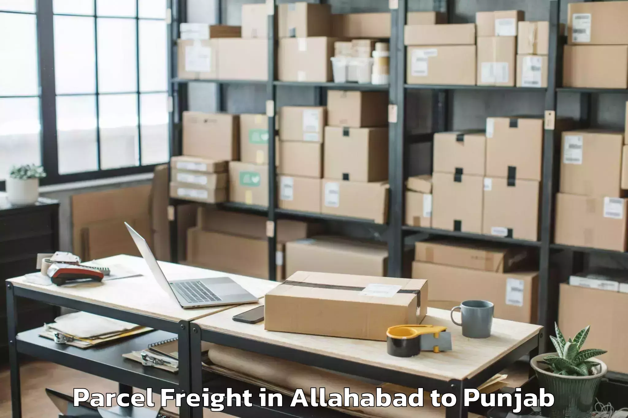 Leading Allahabad to Dasua Parcel Freight Provider